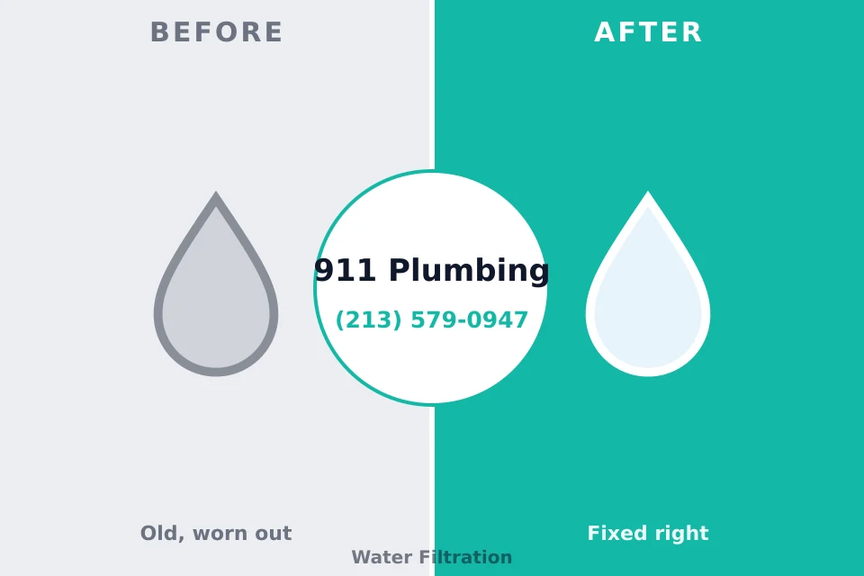 Before and after: plumbing repair Palmer Lake, CO